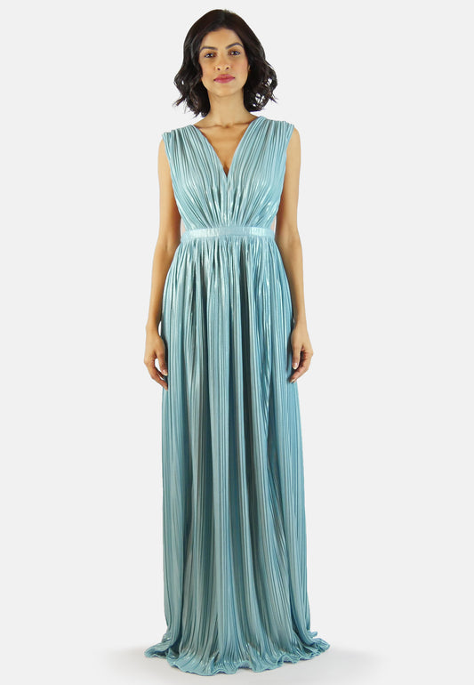 Maxi Kleid Sustainable Fabric Jeise Aqua